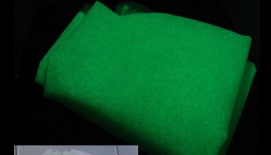 What something to be noted when coating the fabric by using glow in the dark pigment ?